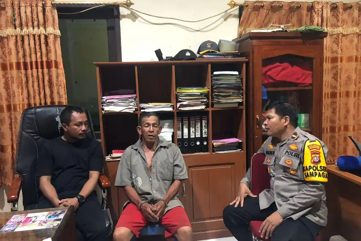 Akibat Dendam Lama, Seorang Kakek di Sampaga Mamuju Bacok Ipar