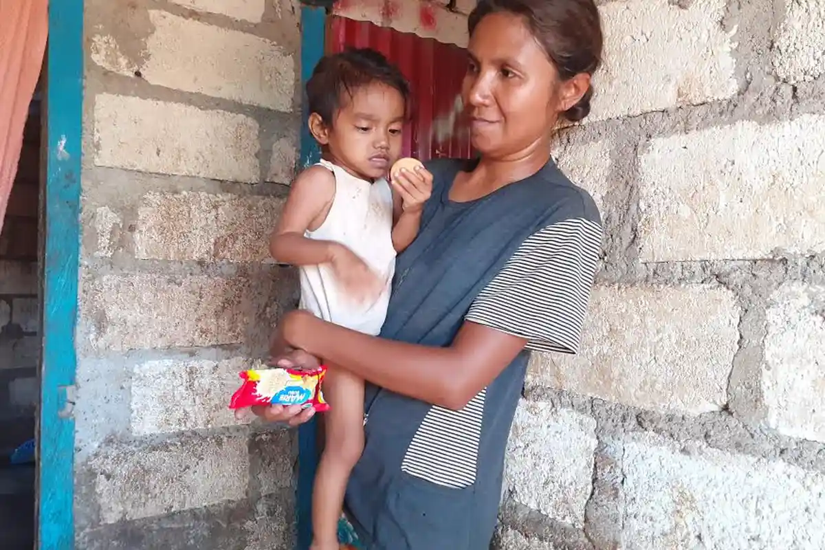 Stefania Penderita Stunting Yang Selalu Konsumsi Kelor Setiap Hari