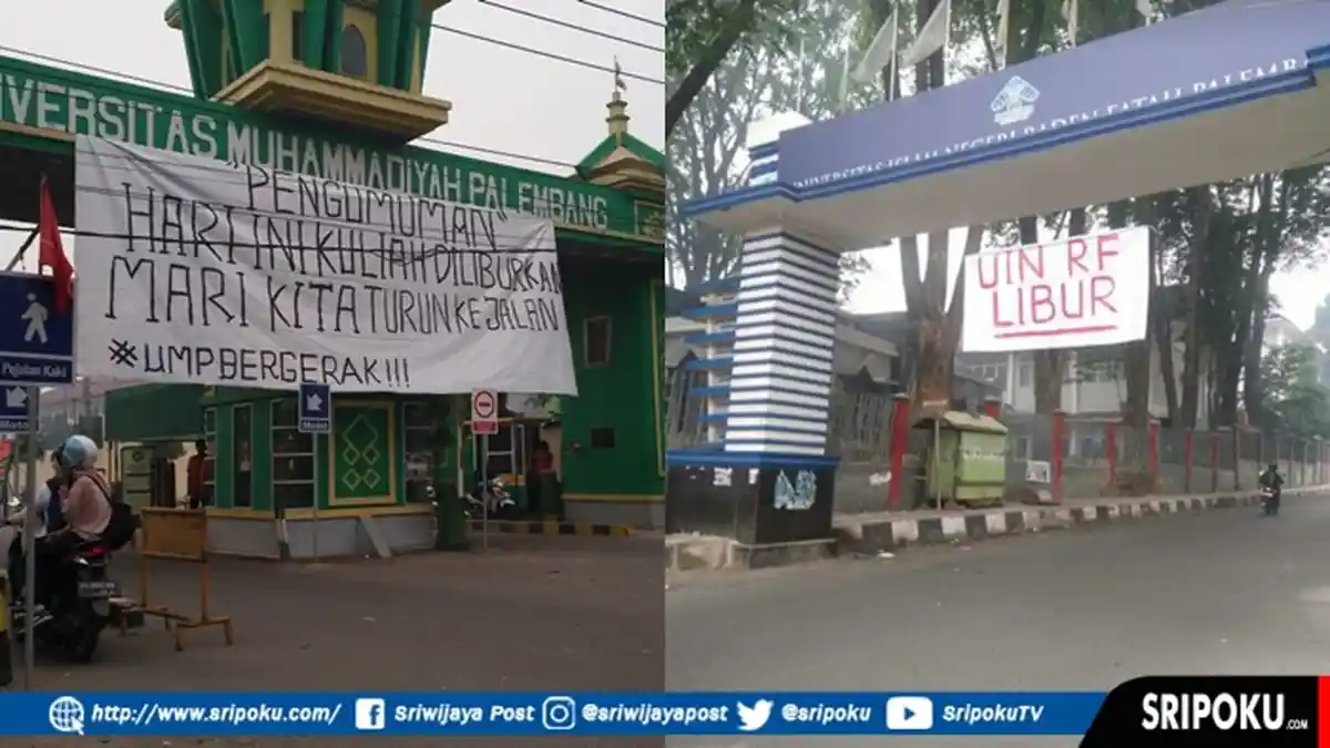 BREAKING NEWS: Mahasiswa di Palembang Libur Kuliah dan Turun ke Jalan, Gelar Aksi Demo Besar-besaran