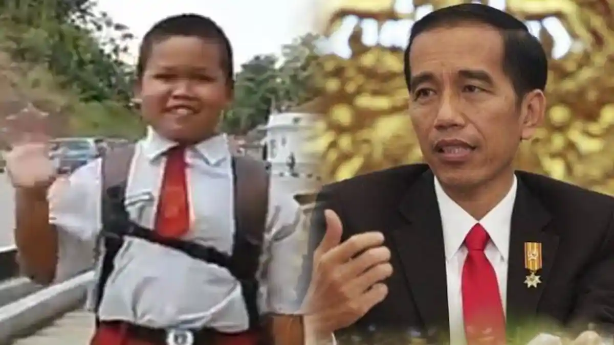 Nursaka Bocah SD yang Tempuh Perjalanan 8 km Lintasi 2 Negara Dapat Hadiah Sepeda dari Jokowi