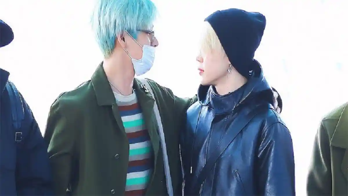 BTS Berangkat ke Amerika Hadiri Grammy Awards, Interaksi Jimin dan V di Bandara bikin ARMY Deg-degan