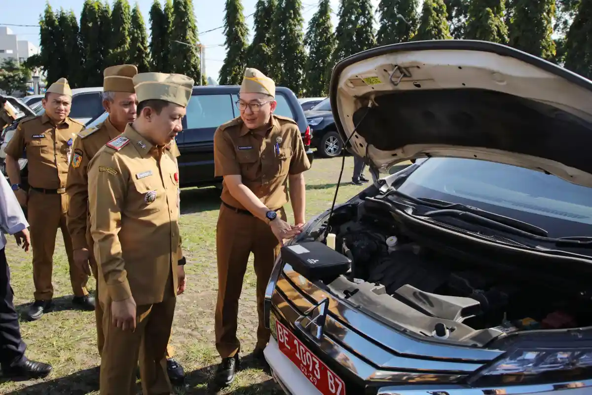 Pemprov Lampung Data Ulang Aset Kendaraan Dinas