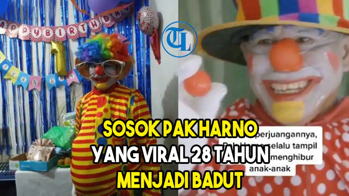 VIDEO Sosok Pak Harno yang Viral 28 Tahun Jadi Badut karena di-PHK