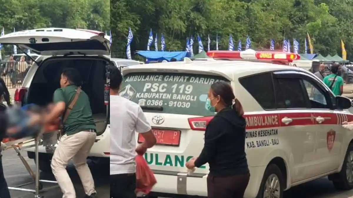 Insiden Pertama Sirkuit Drag Race Bangli, Pebalap Kecelakaan Beberapa Meter dari Garis Finish