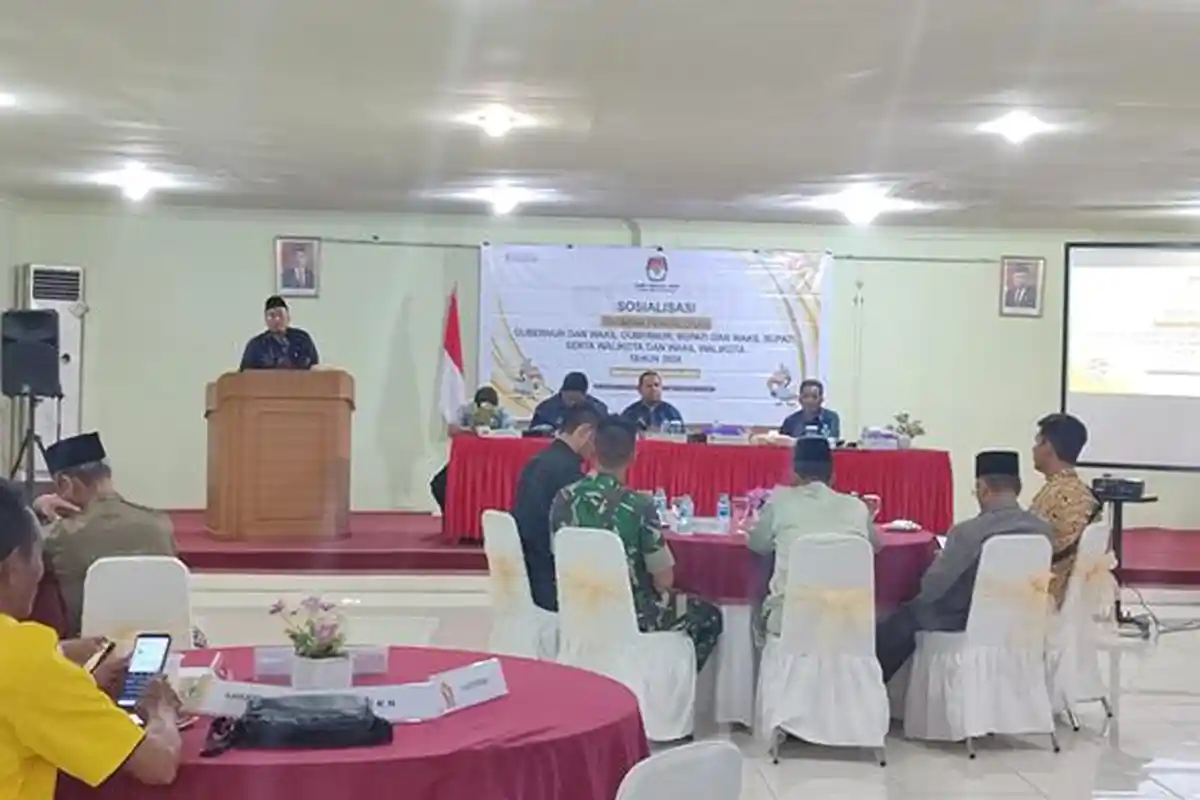 KPU Mempawah Sosialisasikan Tahapan Pencalonan Bupati dan Wakil Bupati Kepada Partai Politik