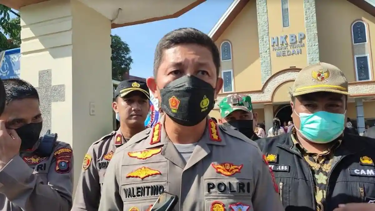 POLISI Amankan Puluhan Orang yang Terlibat Kericuhan di Gereja HKBP Pabrik Tenun Medan