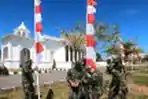 TNI Pasang Umbul Umbul di Kompleks Meuligo Wali Nanggroe