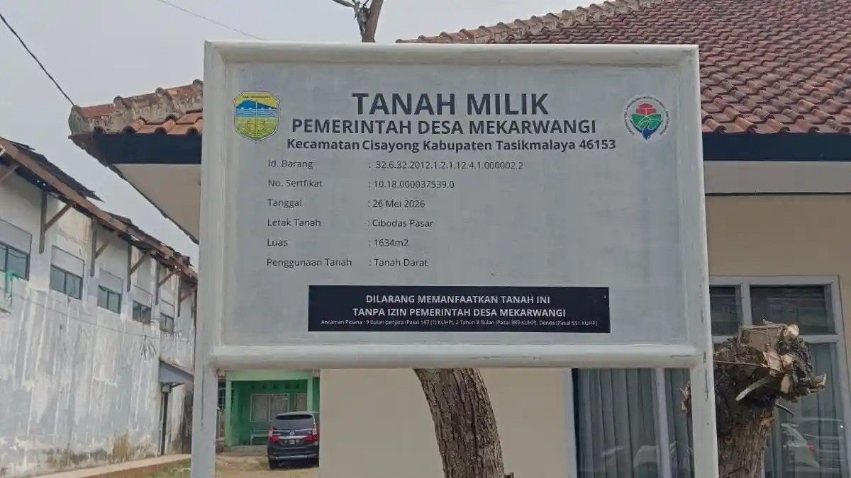 Dikalim Milik Desa, Gedung PGRI Cisayong Tasikmalaya Dipasangi Plang Untuk Dikosongkan - Tribunjabar.id