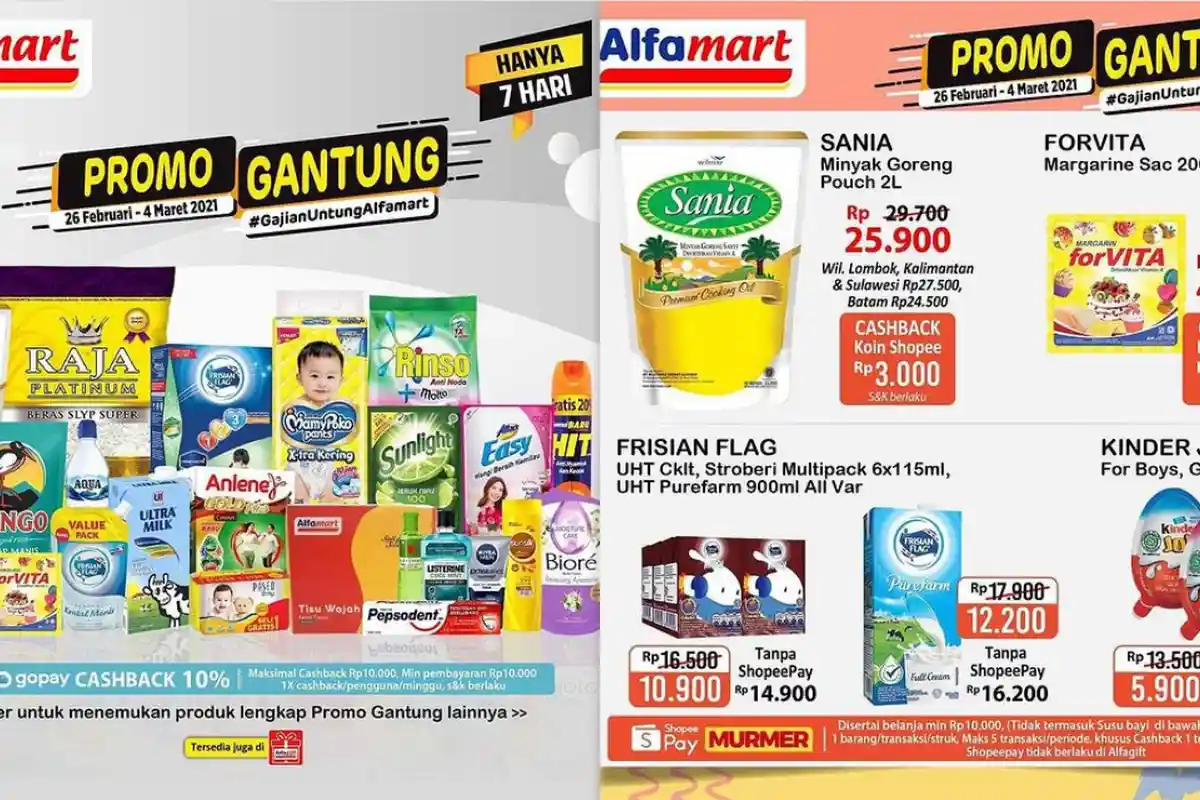 Promo Alfamart Hari Ini 28 Februari 2021, Diskon Susu Diapers Beras Minyak Goreng Tisu Aneka Snack