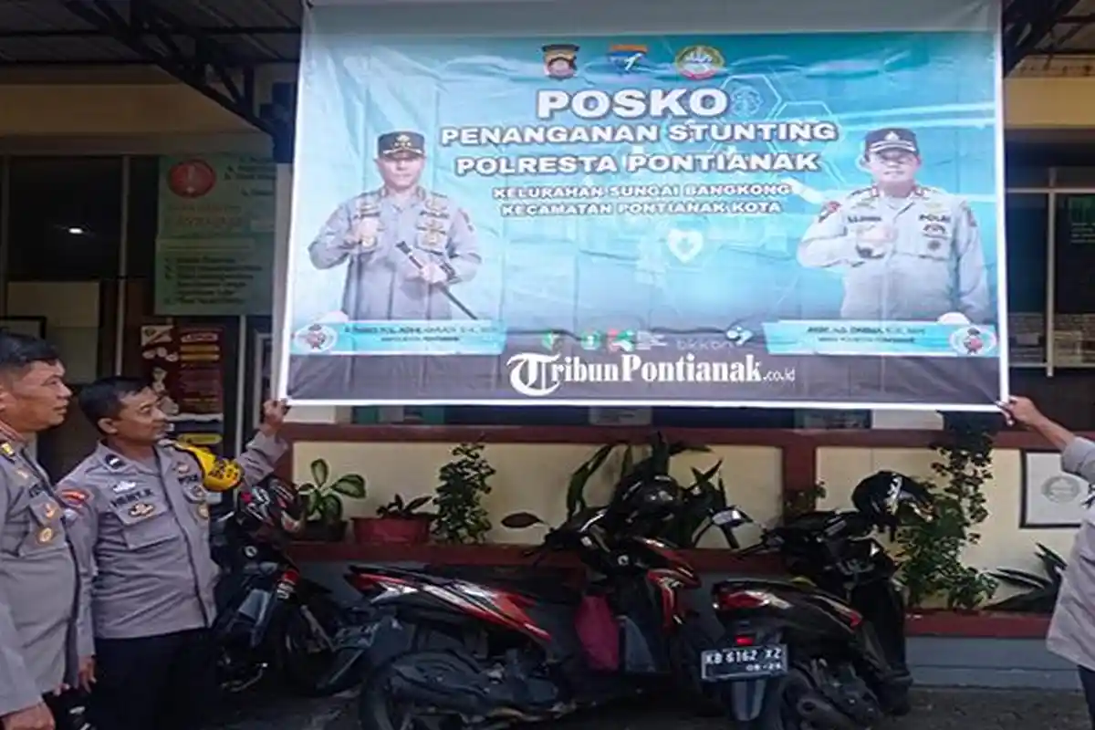 Polsek Pontianak Kota Bentuk Posko Penanganan Stunting di 5 Kelurahan