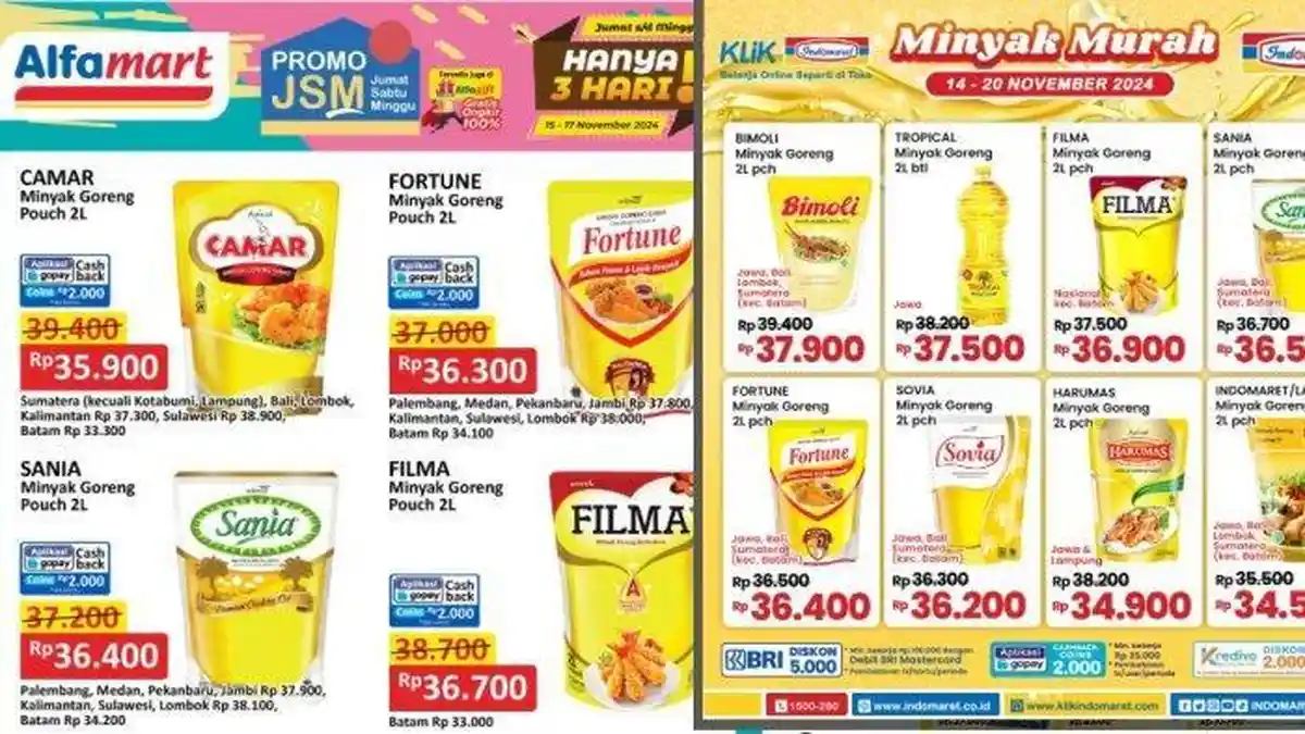 Promo Akhir Bulan! Minyak Goreng dan Kebutuhan Dapur Diskon Besar di Alfamart & Indomaret