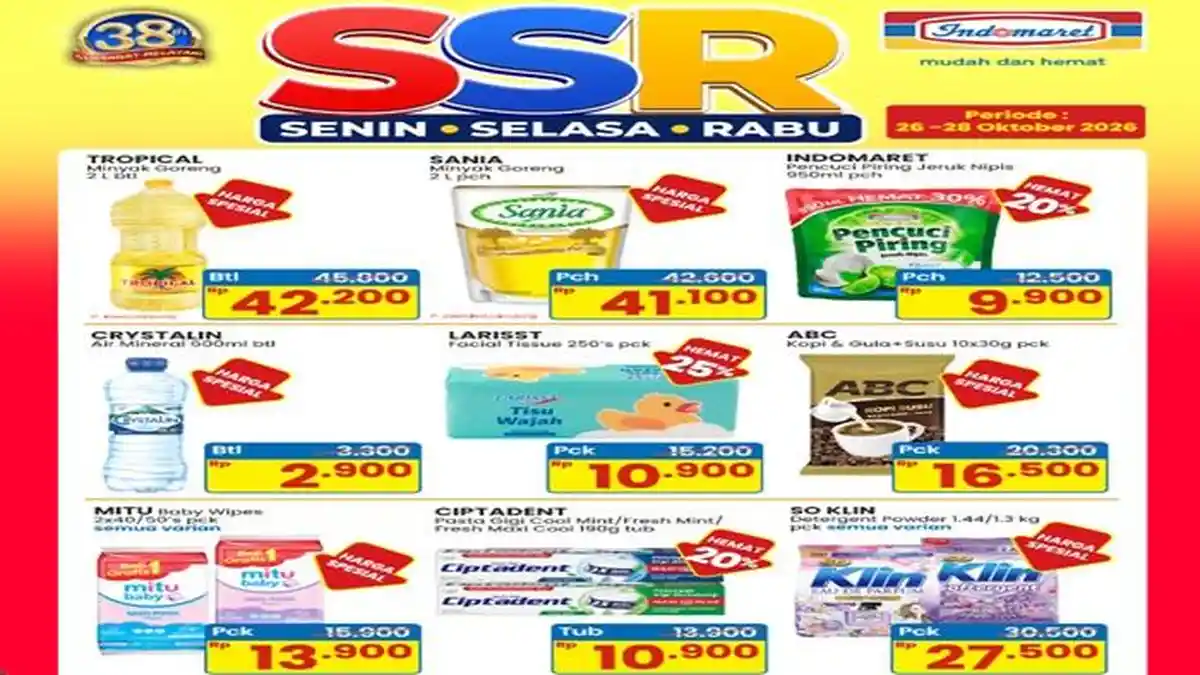 Promo Indomaret SSR Kembali Hadir Hari Ini Senin, Tropical 2L Rp 42.200 ...