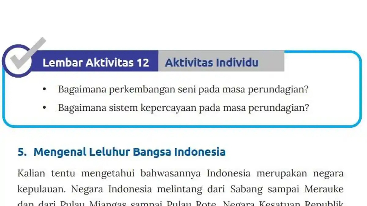 Jawaban Soal IPS Kelas 7 Semester 1 Halaman 97 Kurikulum Merdeka, Lembar Aktivitas 12