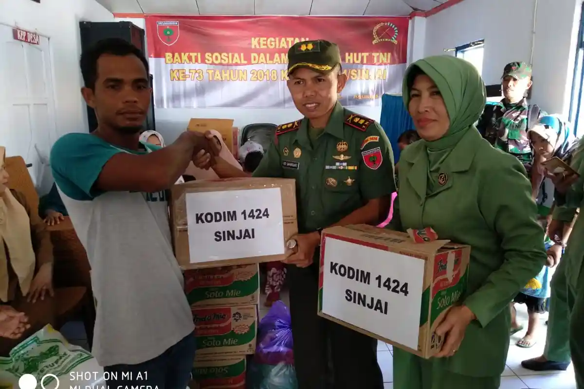 Dandim Sinjai Pulihkan Trauma Korban Gempa Lombok di Buhung Pitue