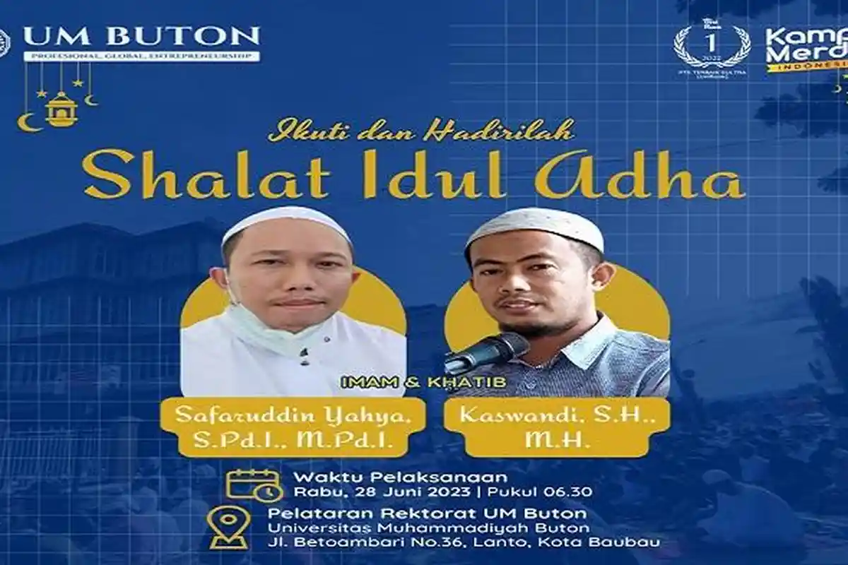 Warga Muhammadiyah Baubau Sulawesi Tenggara Bakal Salat Idul Adha di Pelataran Kampus UM Buton Besok