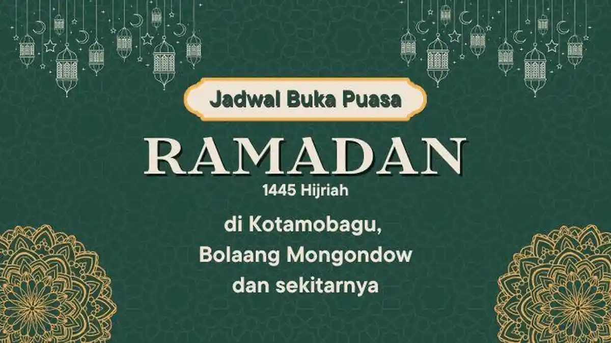 Jadwal Buka Puasa 25 Ramadan 1446 H di Kotamobagu, Bolaang Mongondow dan Sekitarnya
