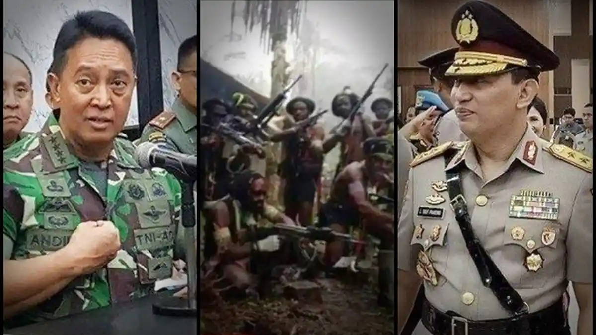 Respon Jajaran Andika Perkasa & Listyo Sigit, Soal Perintah Tembak Pesawat Militer dari KKB Papua