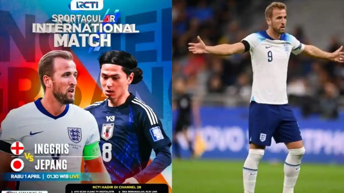 LIVE Gratis RCTI! LINK Live Streaming Inggris vs Jepang FIFA Matchday