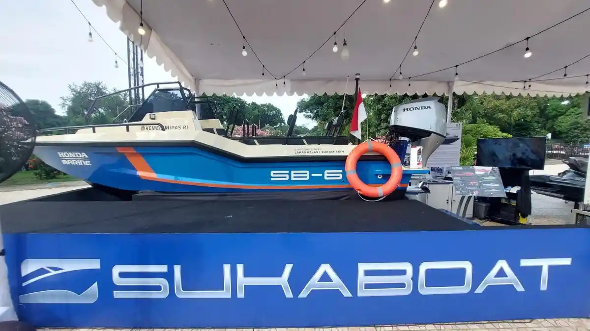 Speedboat SB-6 Karya Warga Binaan Lapas Sukamiskin Dipamerkan di IIMS 2026