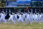 Upacara Praspa Diktukpa LI, Diktukpakat TNI AL, dan Wisuda Purna Bakti 2021
