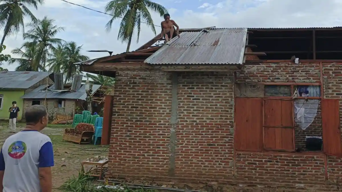 UPDATE Terbaru Dampak Puting Beliung di Gorontalo, Hantam 3 Desa dan Total 78 Rumah Rusak