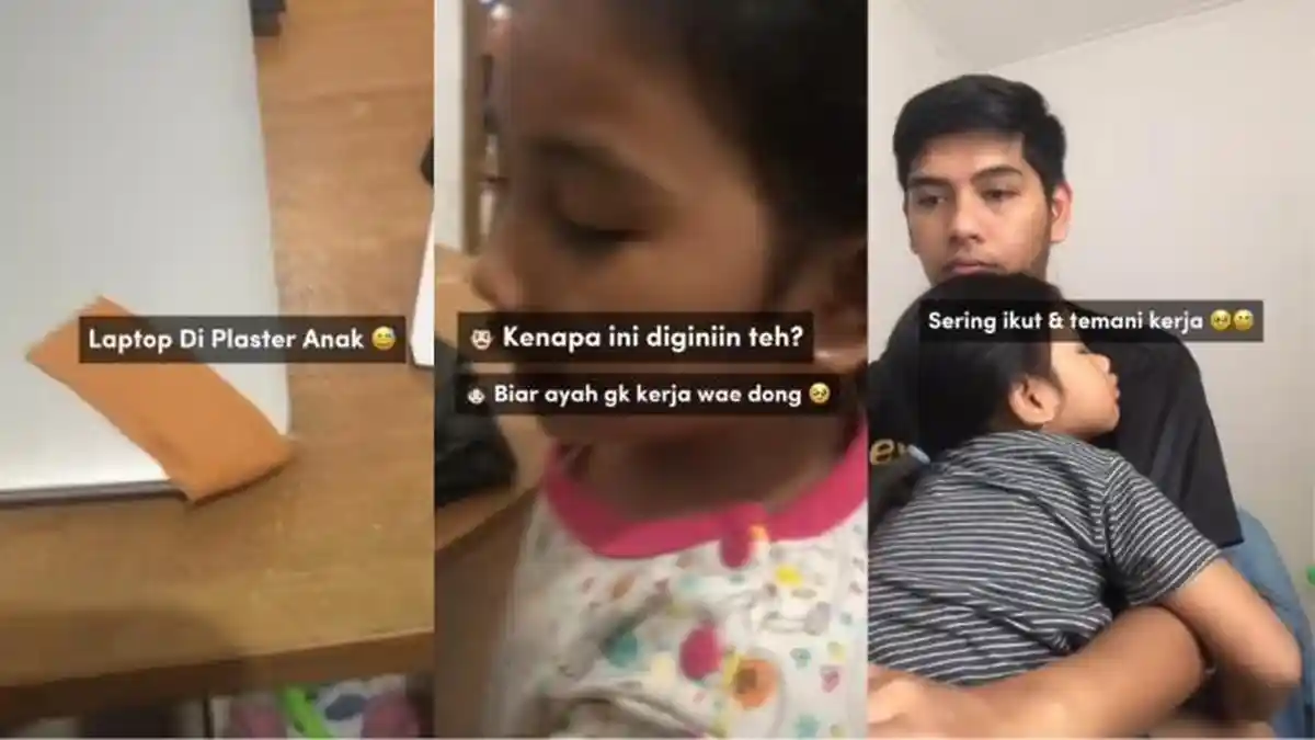 Viral Anak Perempuan Plester Laptop karena Kesal Ayahnya Sibuk Bekerja, Ending-nya Bikin Haru