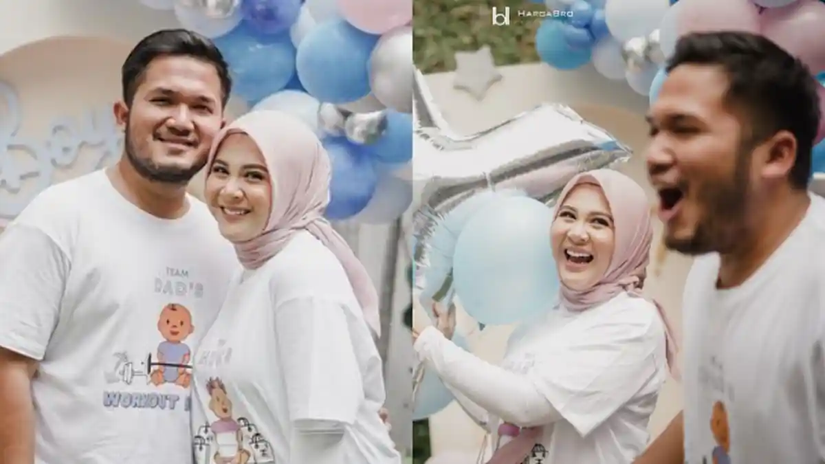 Imbas PPKM Darurat, Kesha Ratuliu & Adhi Permana Gelar Gender Reveal Party Virtual Bareng Keluarga