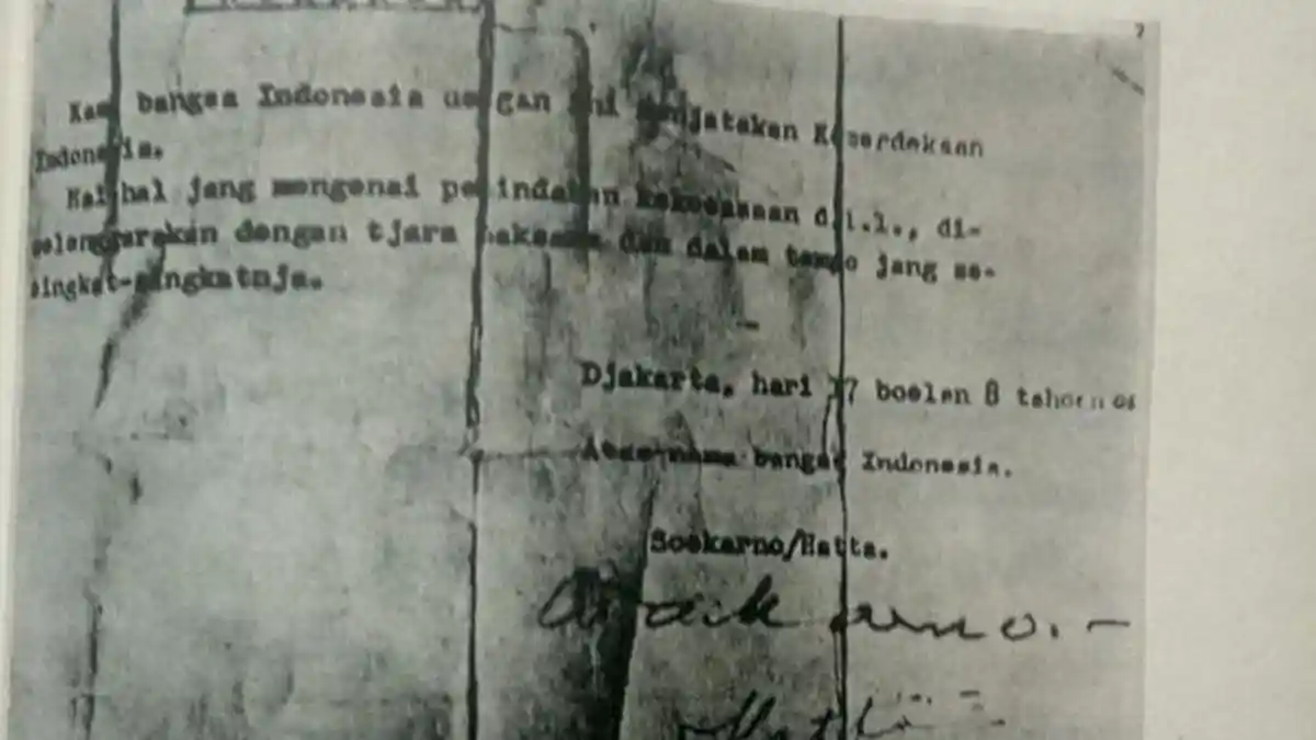 Ini 5 Perubahan Penting pada Naskah Proklamasi Autentik, Sebelum Dibacakan oleh Soekarno dan Hatta