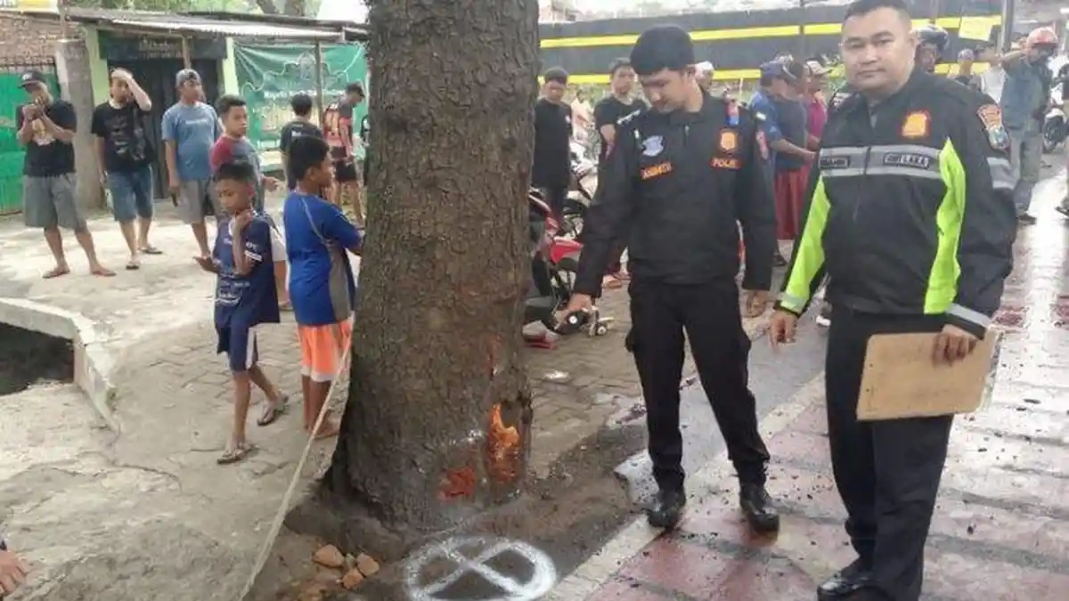 Kecelakaan Maut, Pengendara Motor Tewas, Tabrak Pohon hingga Terpental ke Jalan