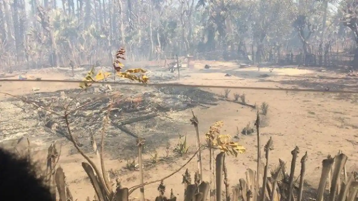 BREAKING NEWS: Kebakaran di Miggitimbi, Sumba Timur, Empat Rumah Warga Hangus Terbakar