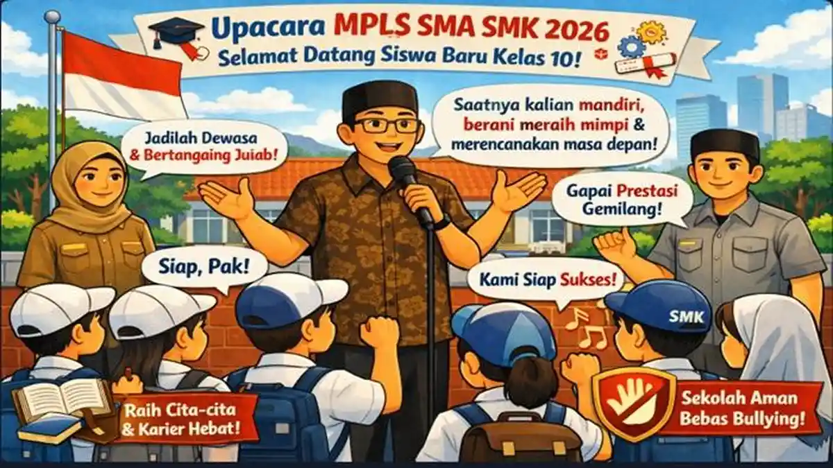 Contoh Teks Amanat Pembina Upacara Pembukaan MPLS SMA/SMK Tahun Ajaran 2026/2027 - Sripoku.com