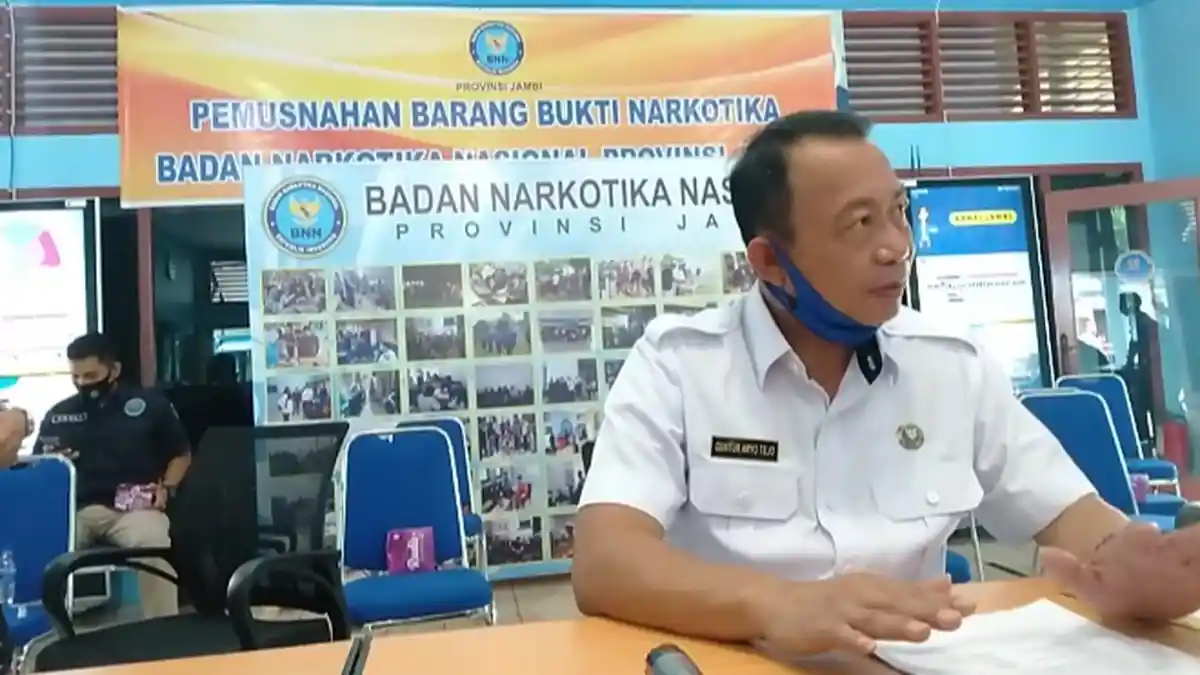 BNNP Jambi Ringkus Bandar dan Pengedar Sabu dari Satu Desa di Sarolangun