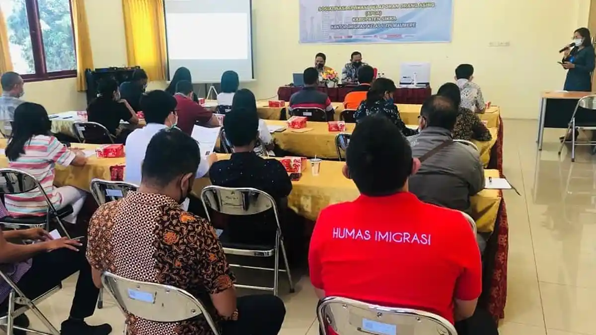 Deteksi Orang Asing, Kantor Imigrasi Kelas II TPI Maumere Sosialisasi APOA