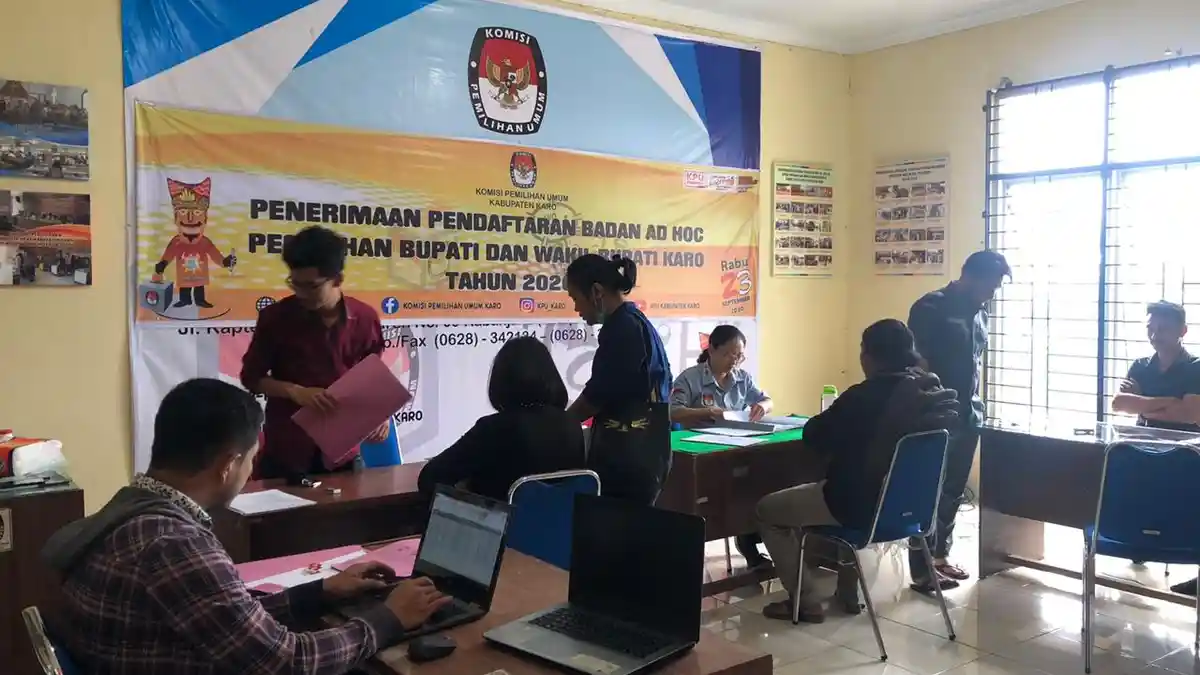 KPUD Karo Terima 295 Calon Petugas PPK, Kecamatan Kabanjahe Pendaftar Terbanyak