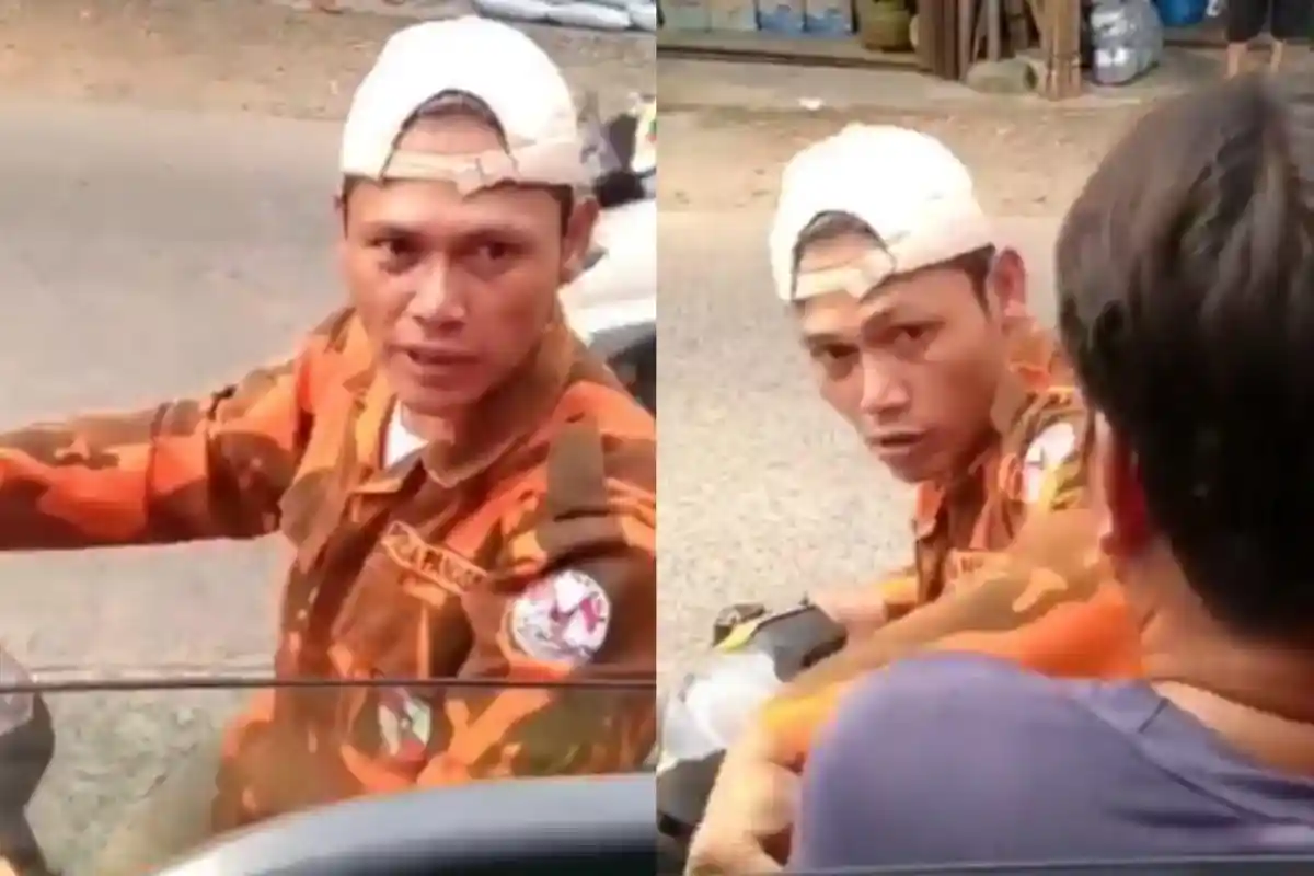 Demi Uang 10 Ribu, Pria Berseragam Ormas yang Palak Sopir Buat Aturan Dadakan, Kini Ditangkap Polisi