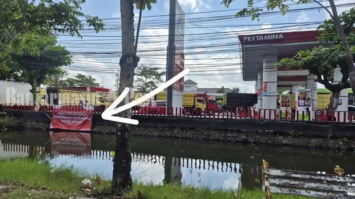 Pertalite Kosong di SPBU Km 5 Banjarmasin, Ada Spanduk Masa Pembinaan Pertamina Terpajang - Banjarmasinpost.co.id