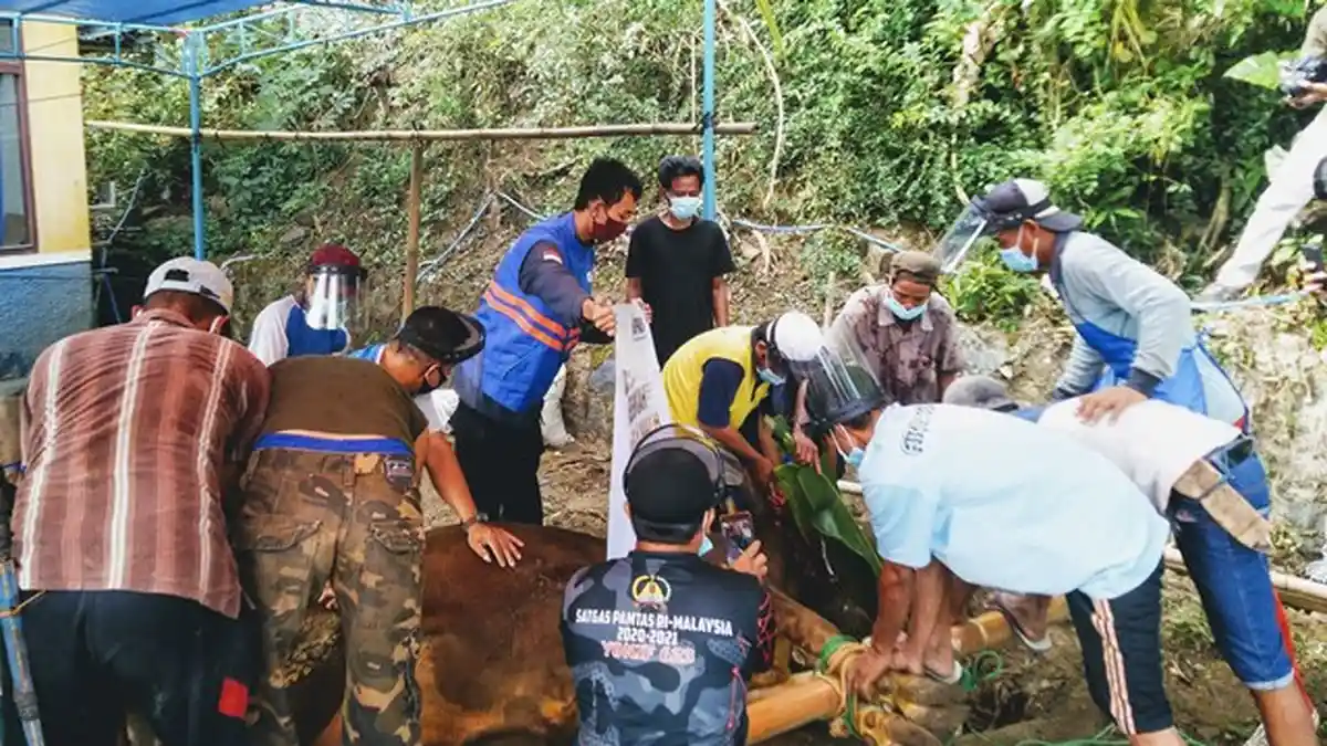 Warga Dusun Jengkol Limbangan Kendal Bahagia Akhirnya Bisa Merasakan Daging Sapi
