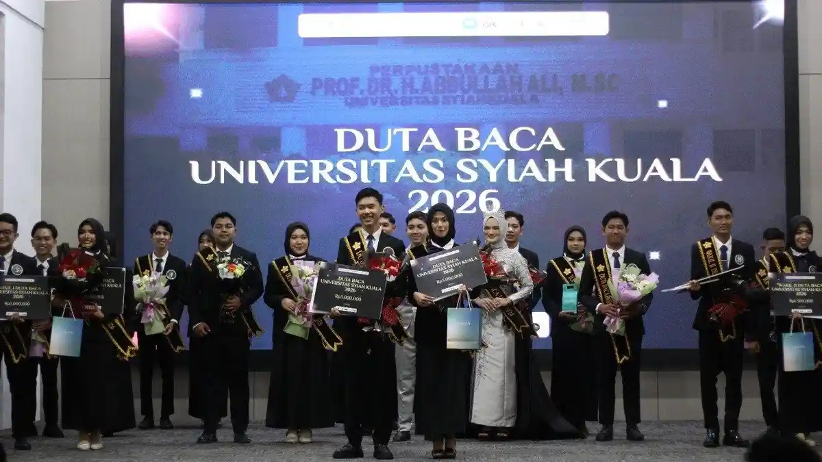 Muhammad Aril dan Talha Della Sintia Juara Duta Baca USK 2026