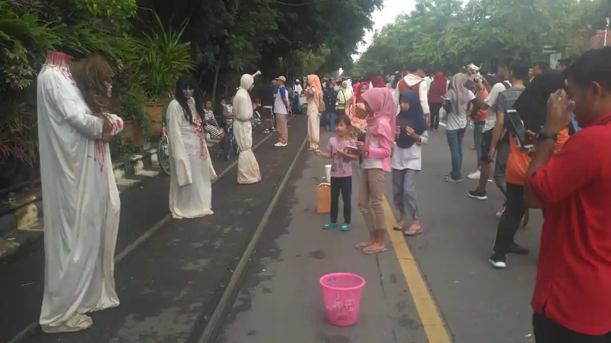 Warga Tak Takut Meski Ada 3 'Setan' di Car Free Day Solo