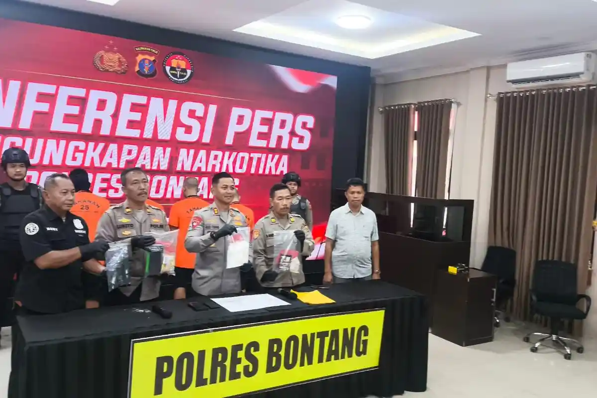 Polres Bontang Bekuk Pengedar Narkoba Asal Pinrang dan Samarinda, 643 Gram Sabu Diamankan