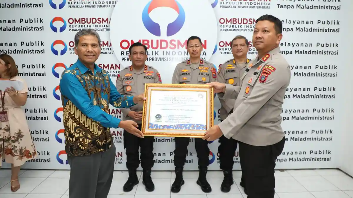 Pelayanan Publik Memuaskan, Polres Padangsidimpuan Raih Predikat Zona Hijau dari Ombudsman RI