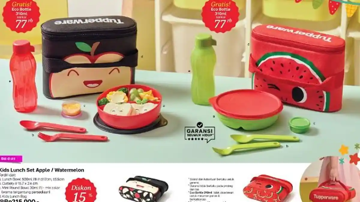 KATALOG Promo Tupperware Terbaru 4-30 Juni 2023 Perlengkapan Sambut Tahun Ajaran Baru Diskon