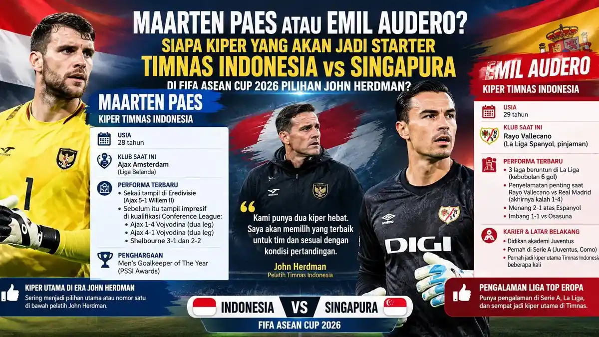 Maarten Paes atau Emil Audero, Siapa Jadi Kiper Utama Timnas Indonesia ...