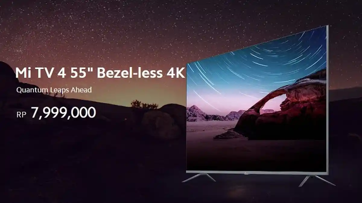 Smart TV Xiaomi Mi TV 4 Bezel-less Bisa Dibeli Online dan Offline, Ini Ragam Keunggulan dan Harganya