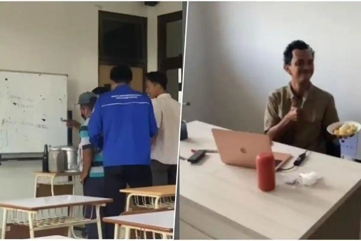 Dosen Bawa Masuk Pedagang Siomay ke Kelas dan Traktir Mahasiswa
