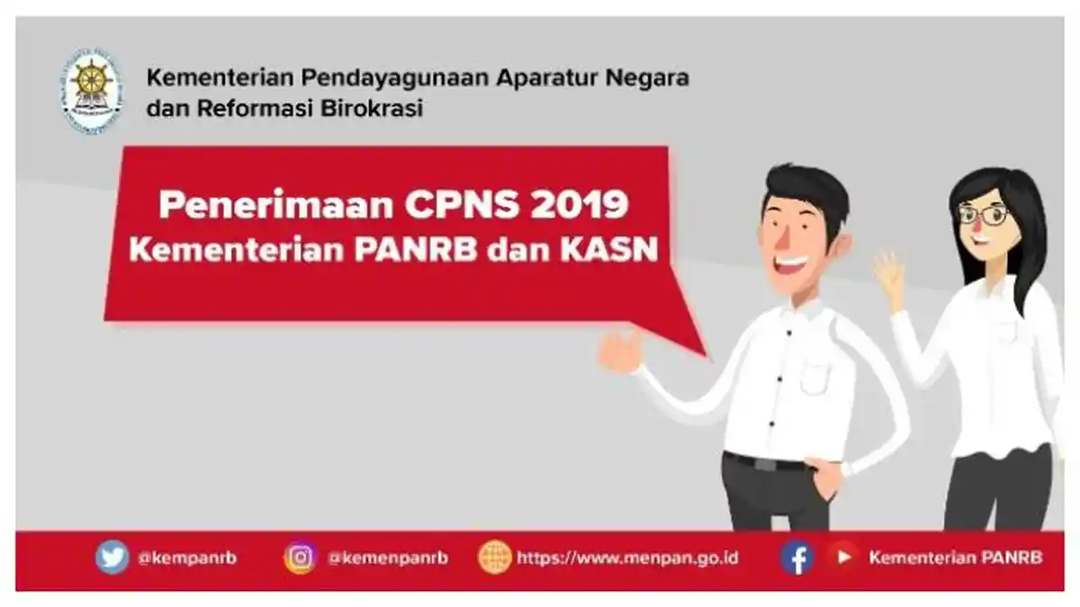 Pendaftaran CPNS 2019, Kementerian PANRB Buka 140 Formasi, Berikut Link Download PDF