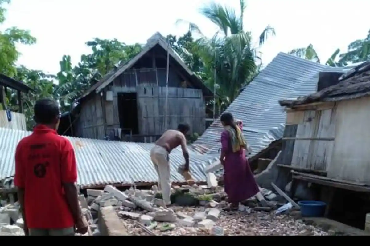 Update Gempa NTT: 346 Rumah Rusak, 3 Gedung Sekolah dan 2 Tempat Ibadah, 7 Orang Terluka