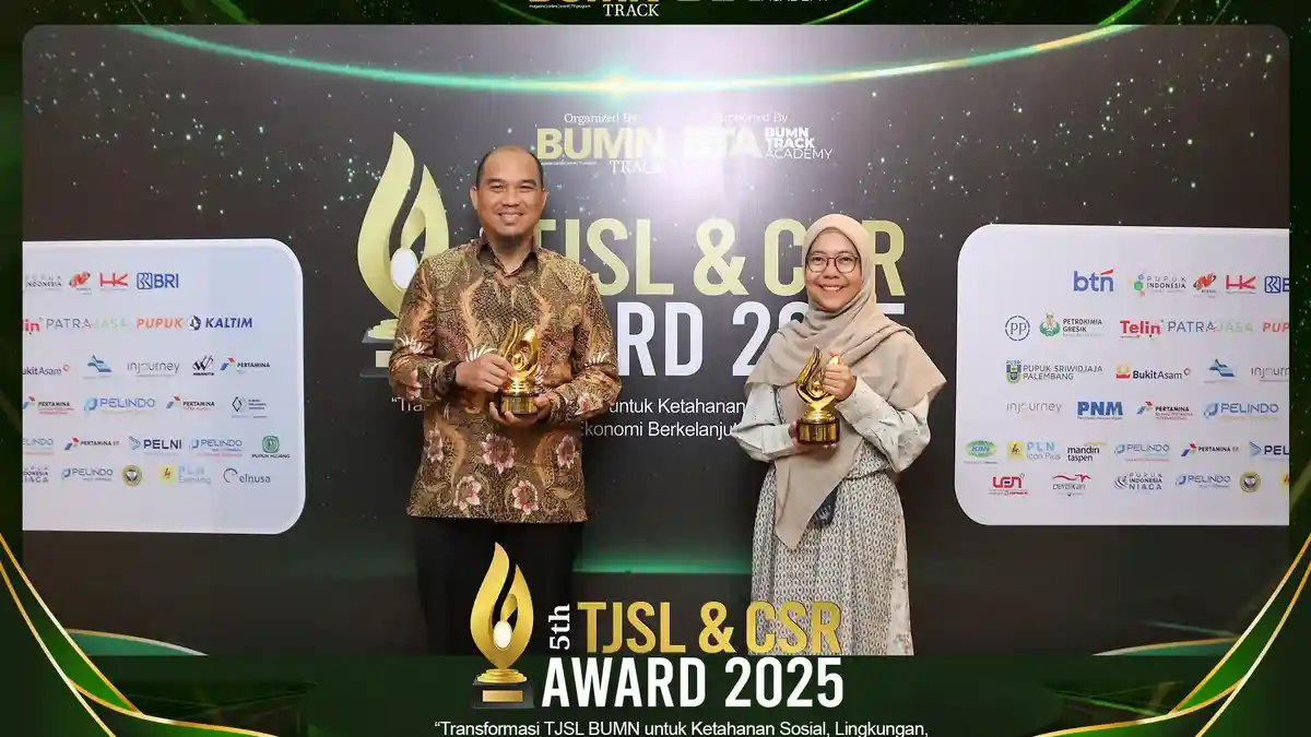 PTBA Raih Gold di TJSL & CSR Award 2025, Berdampak Nyata Jalankan Program TJSL