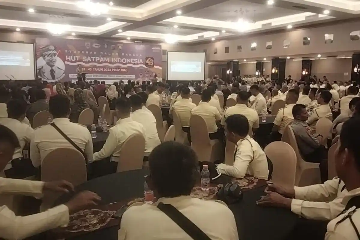 Syukuran HUT Satpam Ini Pesan Kapolda Riau Jelang Pemilu