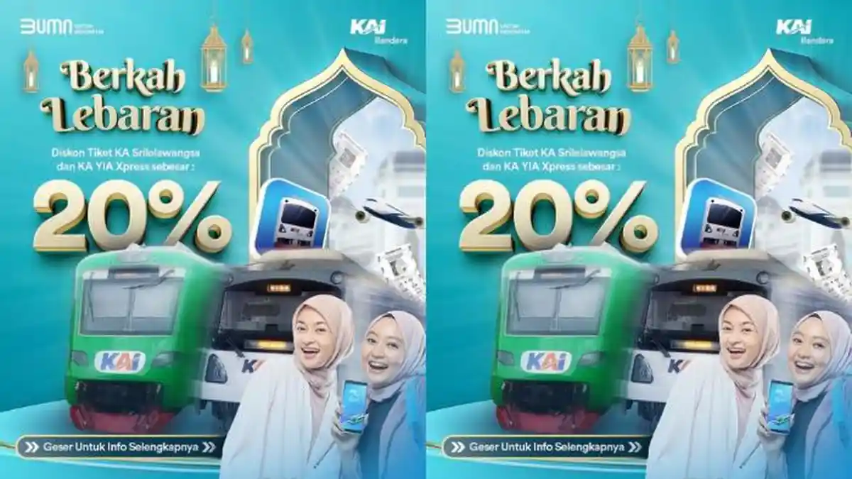 KAI Beri Diskon Tiket Kereta Srilelawangsa dan KA Bandara YIA Selama Arus Mudik-Balik Lebaran 2025